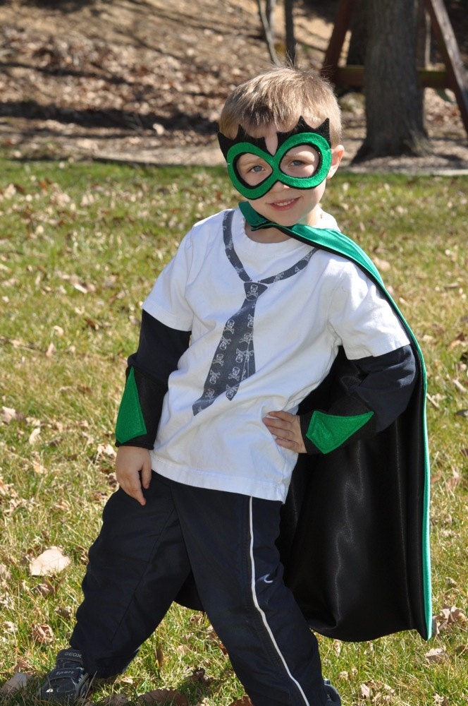 Personalized Mask and Super Hero Cape - Kids 3 to 6 years