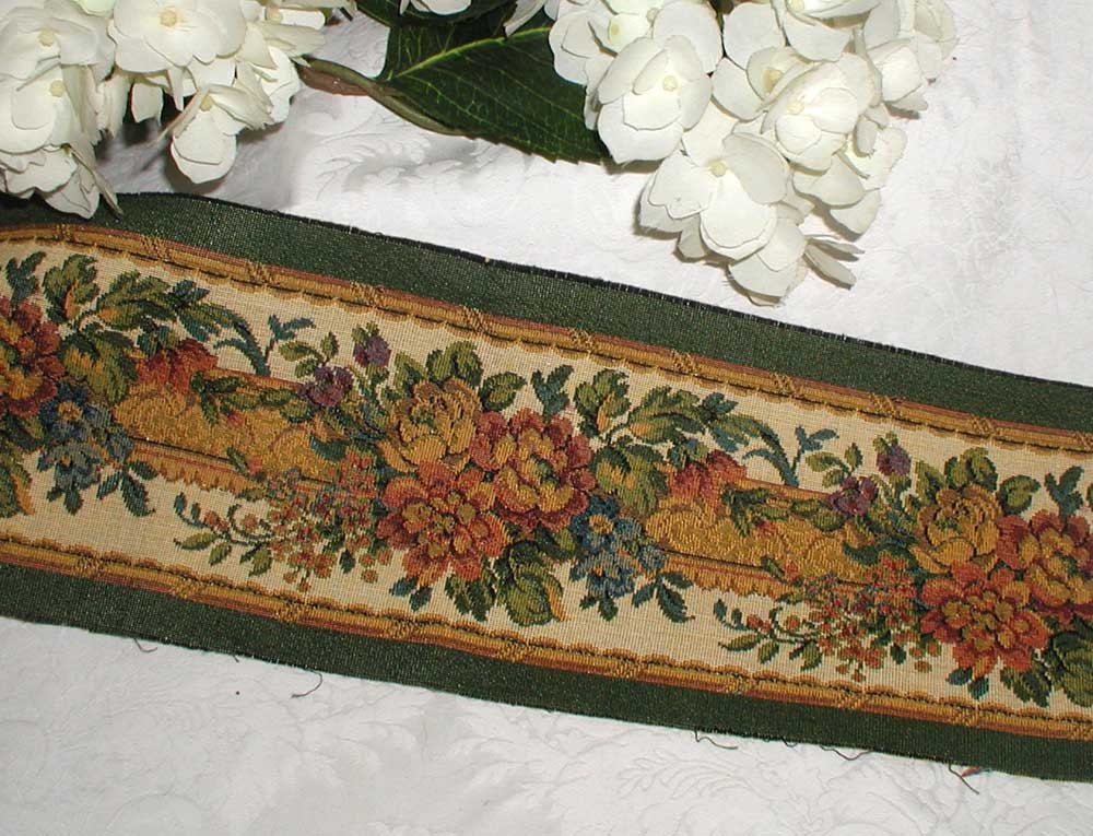 5 French Tapestry Borders Assortment Total Over 3 Yards