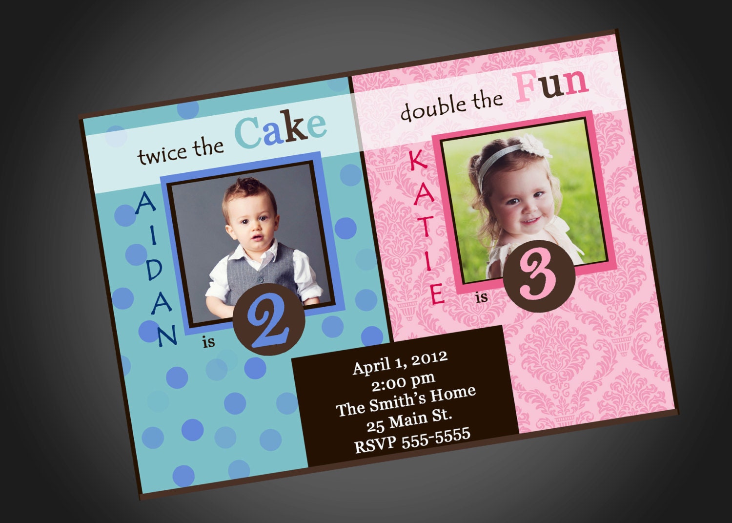 Joint Party Girl/Boy Birthday Invitation Il_170x135