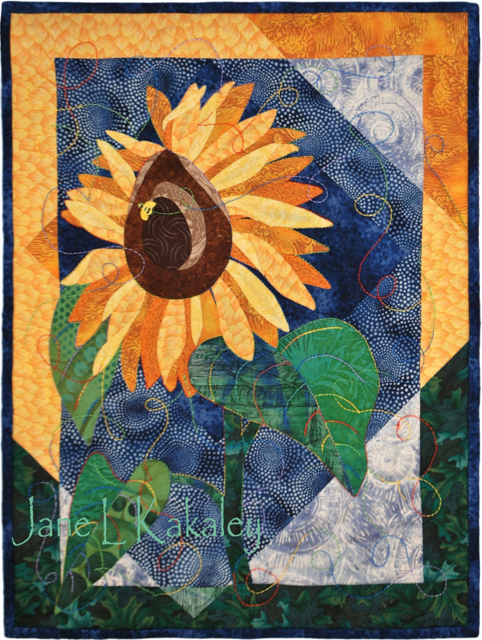 Sunflower Applique Quilt Pattern