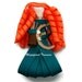 Merida Brave Princess Inspired Ribbon Sculpture Hair Clip