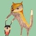 Wall Decor for kids. Fox and Bunny.  Limited edition wall decor.
