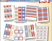 Americana Fourth of July -  DIY Printable Party Collection