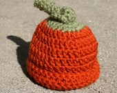 Crochet Pumpkin Hat for Baby - Photography Prop