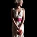 Eggshell Eyelet Tea-Length Wedding Dress