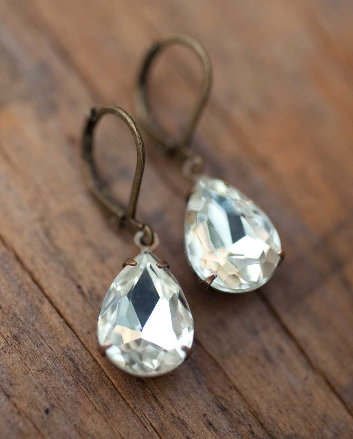 Estate Style Vintage Earrings Wedding Jewelry Bridal Earrings  - Darcy's Gift