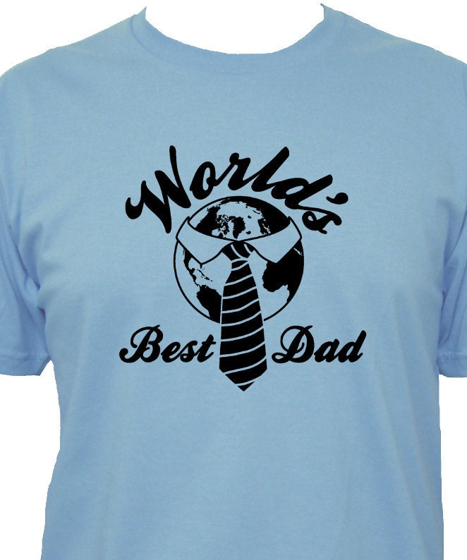 Fathers Day Shirt - Worlds Best Dad Shirt - 3 Colors Available - Mens Cotton Shirt - Gift Friendly