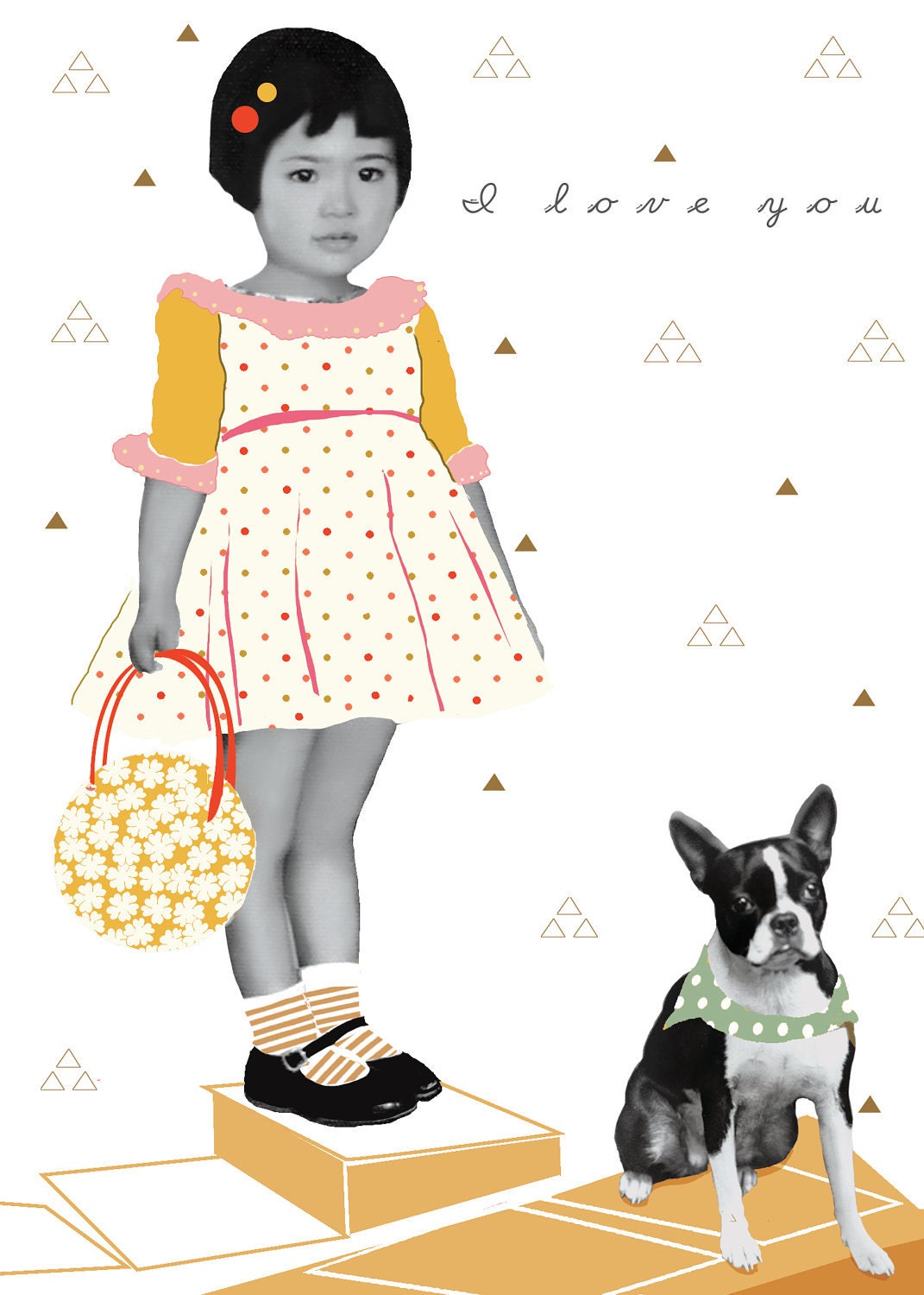 I'm in love with you (Girl with dog)