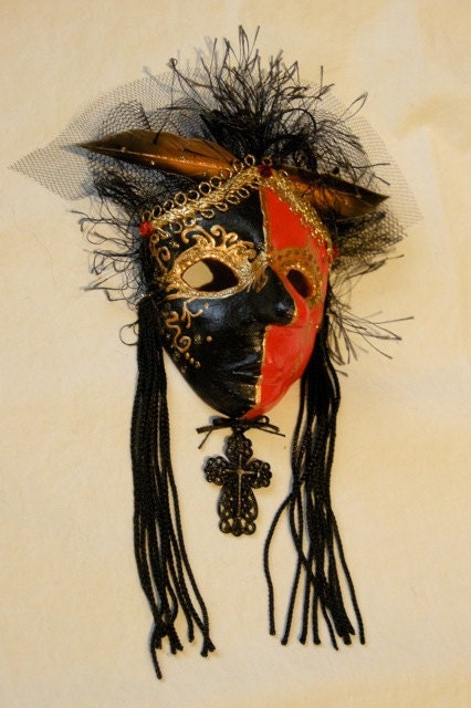 miniature sculpture Venetian mask "Salieri"