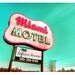 still life, landscape, color, Retro Sign, Vintage , Atomic, Mid Century Modern,Teal, Pink, Magenta, 11x14