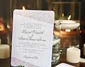 Wonderland Lace Wedding Invitations - French Lace - DEPOSIT