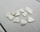 5.5mm x 5.5mm Teeny Tiny 26g Sterling Silver Hearts  Pack of 12