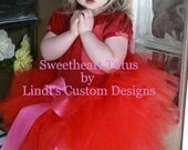 Sweetheart Red & Pink Valentine Tutu o mos to 5T or a 23" Waist Measurement Valentine's Day