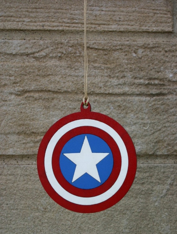 captain america tree ornament