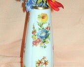Vintage Floral Porcelain Bud Vase.  JKW.  Bavaria, Germany
