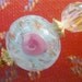 Vintage Blue Crystal Pin Blue Hat Pin Pink Crystal Pin Lampwork Hat Pin Blue Crystal Glass Hat Pin Aurora Borealis Pin Pink Vintage Hat Pin