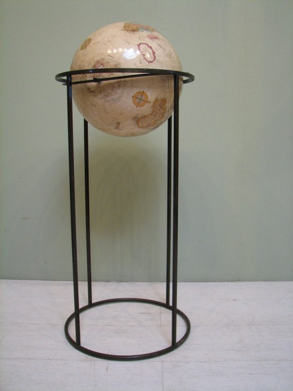 Teach the History Buff: Vintage World Globe - Mid Century Modern by Replogle