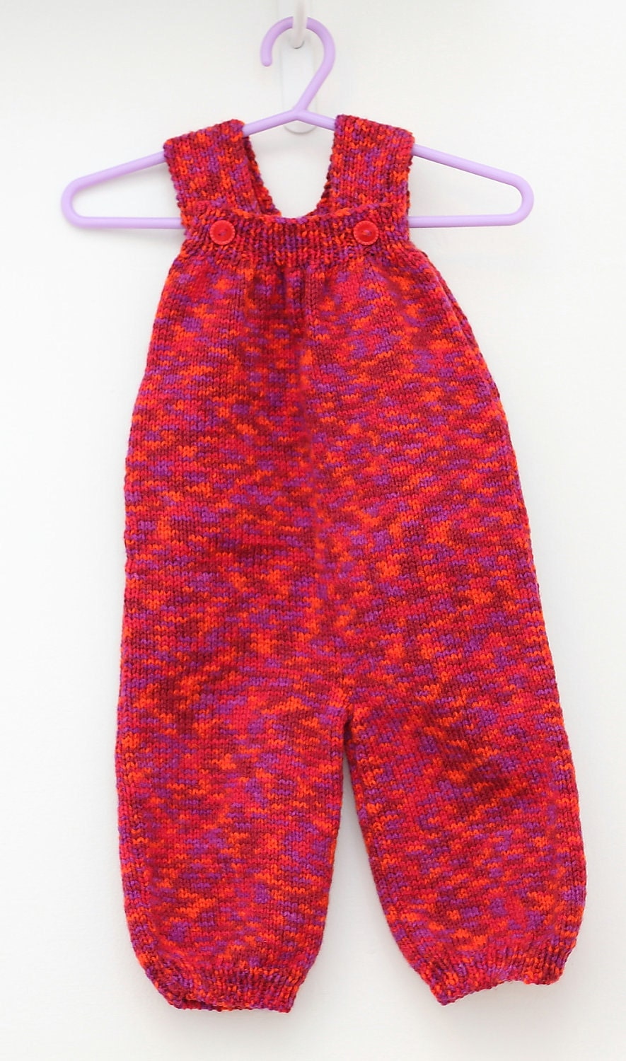 Knitted Baby Dungarees: 7 colours available