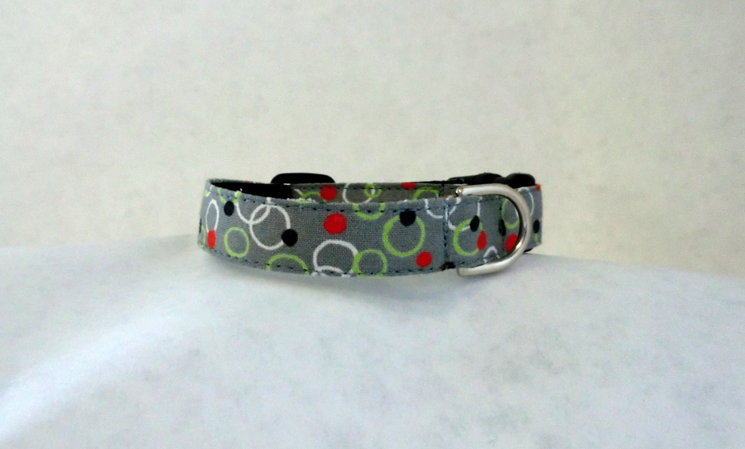 Dog Collar - Dog, Martingale or Cat Collar - All Sizes - Circles and Dots