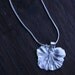 Silver Geranium leaf (small) on a silver chain
