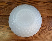Vintage Milk Glass Bubble Fruit Bowl