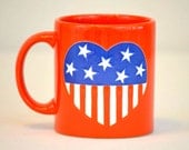 Vintage Waechtersbach Germany USA Patriotic Mug