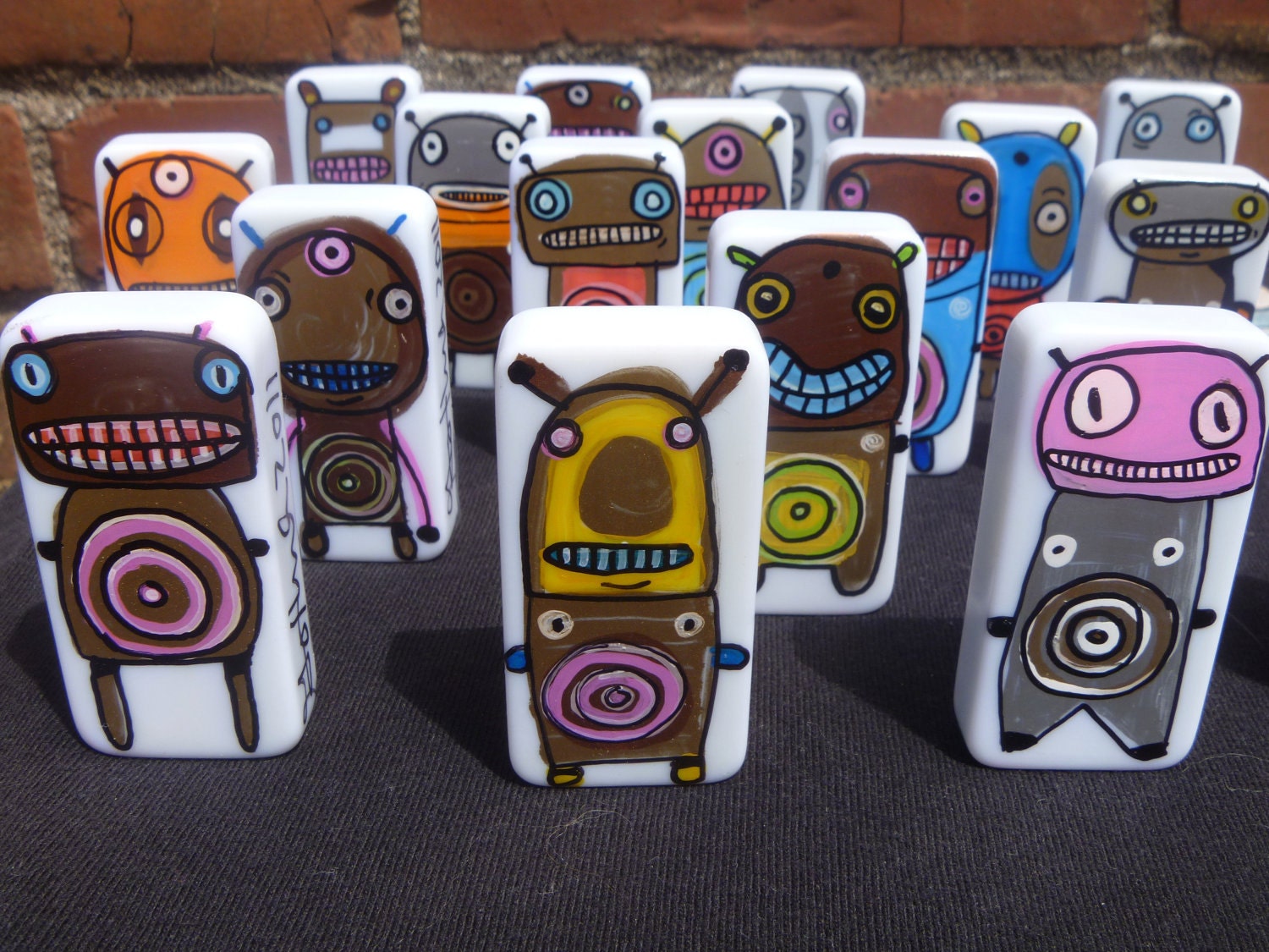 Blame Bots: A tiny little domino robot that takes the blame so you don't have to