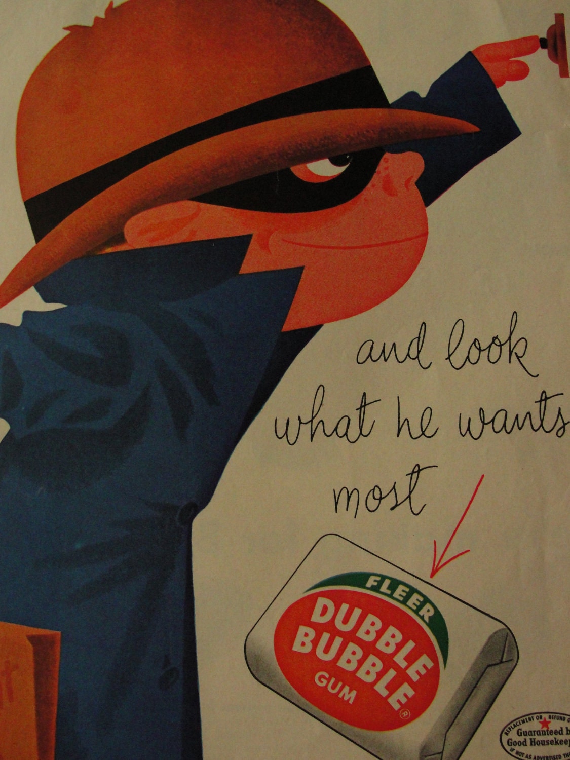 Unique and Original Magazine ad from 1950s