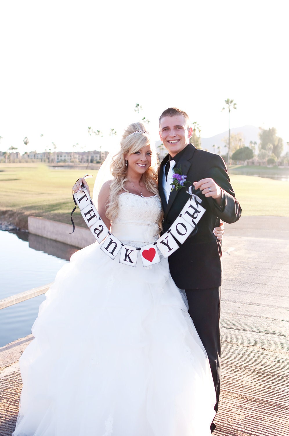 THANK YOU sign banner, wedding, garland, photo prop CUSTOMIZE colors