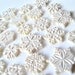 50 Snowflake Chocolates:  Silver Shadow Glimmer