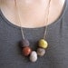 Toast: Ceramic Bead Necklace