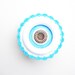 Crochet Embroidered Felt Brooch, Baby Blue Daisy