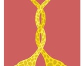 Giraffe Love Print