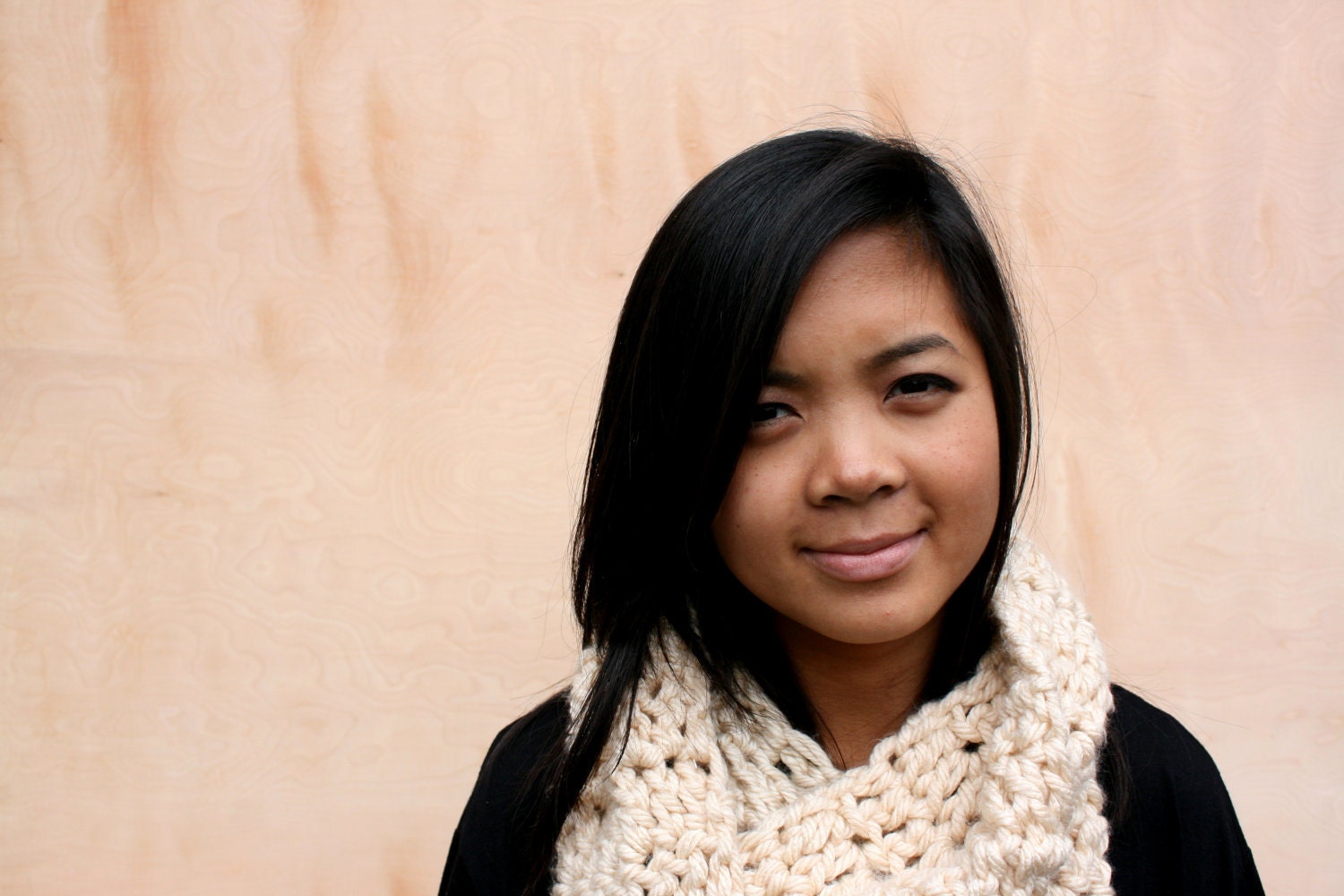 Super Thick & Chunky Cozy Crochet Infinity Scarf Cowl- Crème de la crème