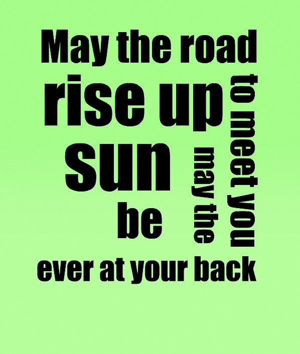 Irish Blessing Fine Art Print (8x10) Typography