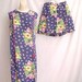 SALE 1960s Vintage Floral Print MOD Mini Tunic and Shorts Set XL