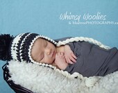 PATTERN: "Lil' Papoose" Hat, Cowichan 1st Nations Inspired -  0-3, 6 & 12 mo