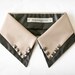 Double layer faux leather stud collar necklace