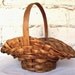 Vintage Woven Basket, Rustic Decor