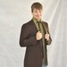 Vintage Brown Blazer 38L Mens Chocolate Brown Sport Coat w/Antique Gold Buttons. Eveteam