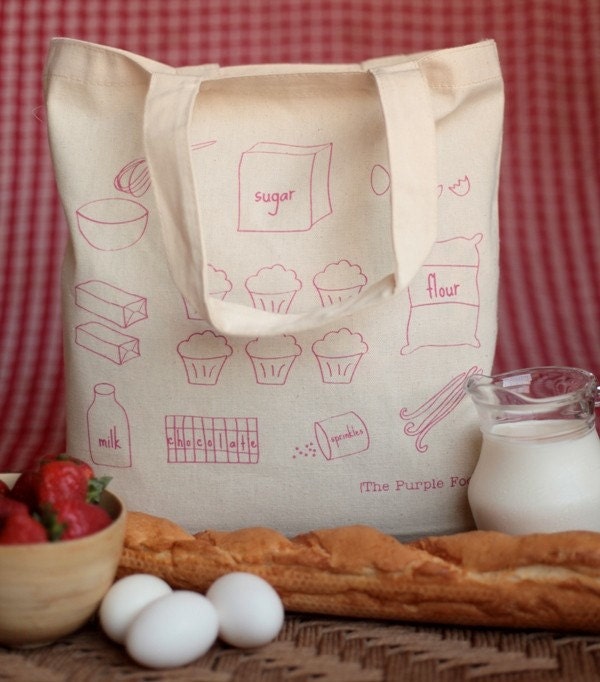 Cupcake Recipe Tote