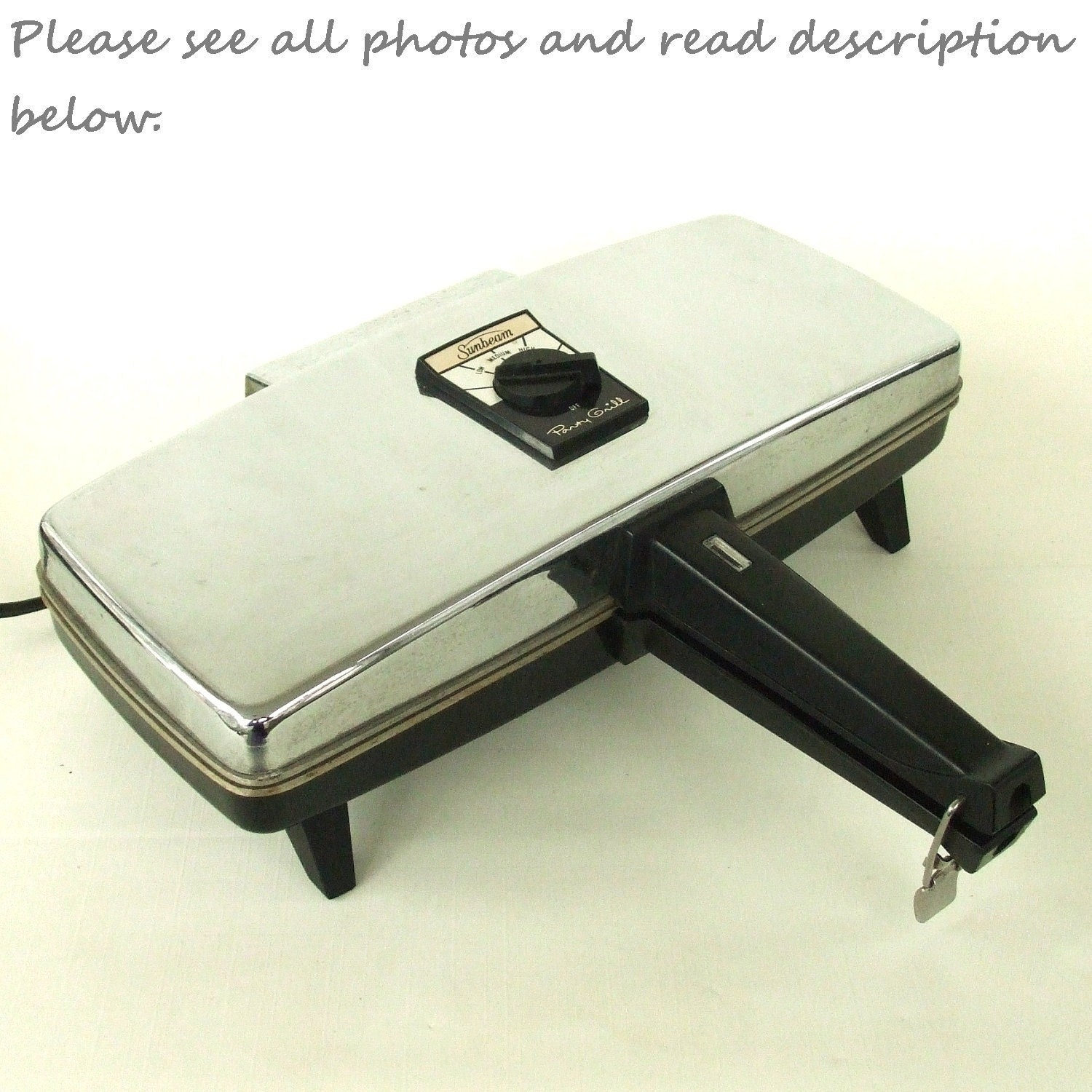 Sunbeam Party Grill Sandwich Maker 870 Chrome by LaurasLastDitch