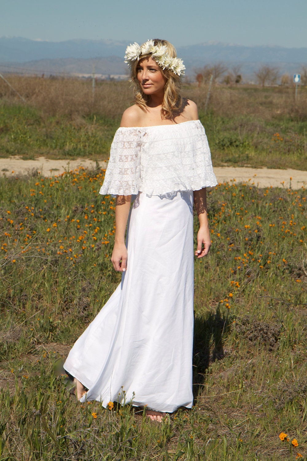 Bohemian Wedding Dress - Frida