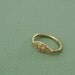 Golden watchful eye ring