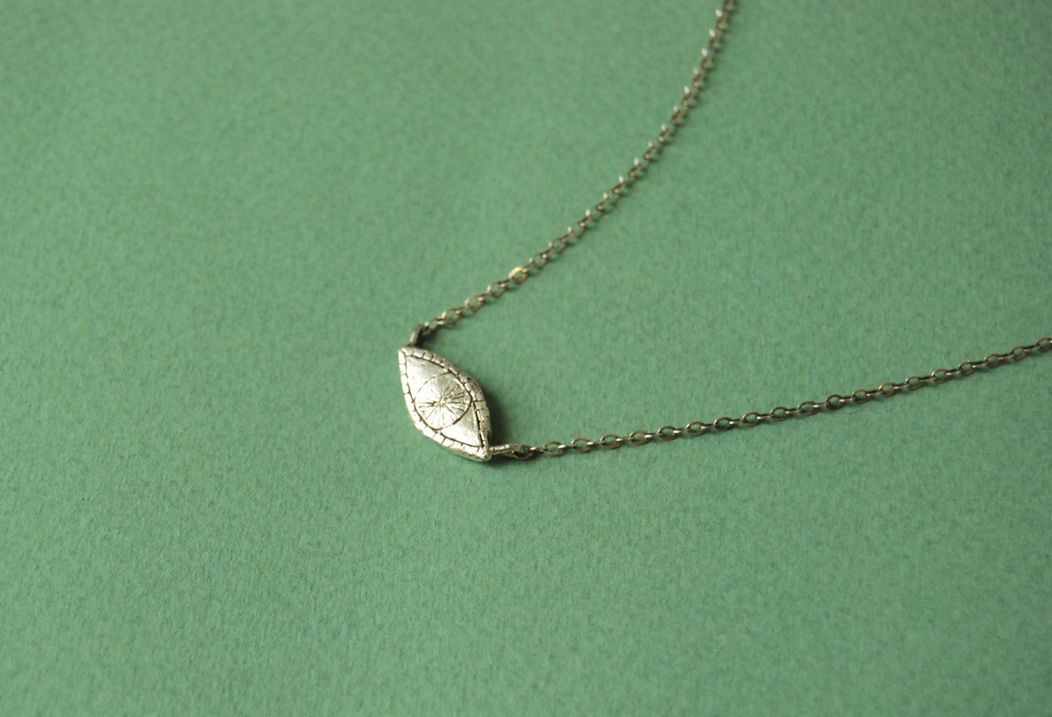 Watchful Eye sterling silver necklace