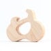 organic bicycle TEETHER toy - natural wooden teething for eco-hip babe, mama, and papa - sustainably harvested woods