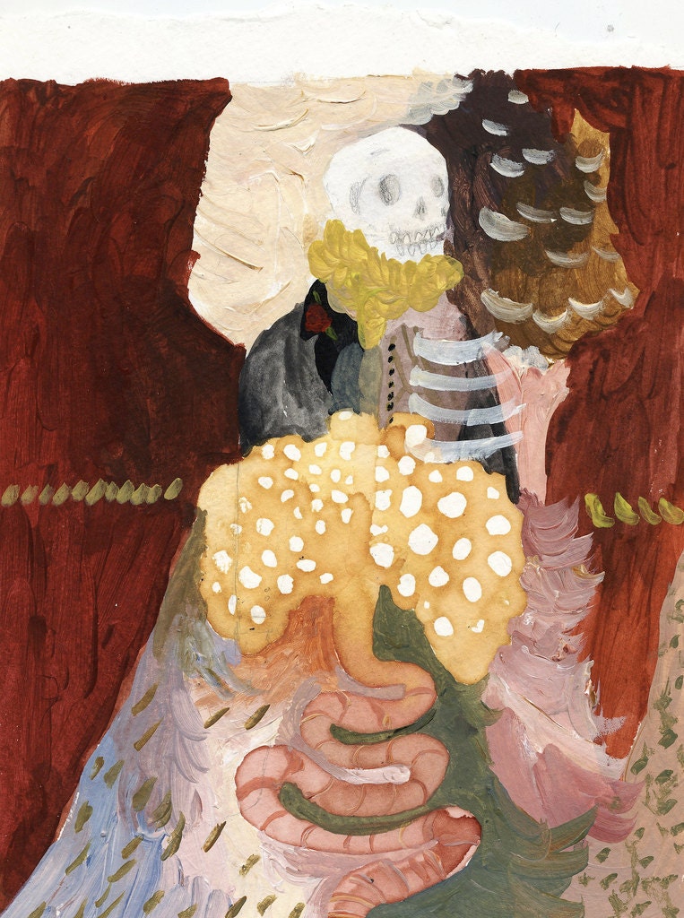 Thanatos Theatre Original Acrylic Painting