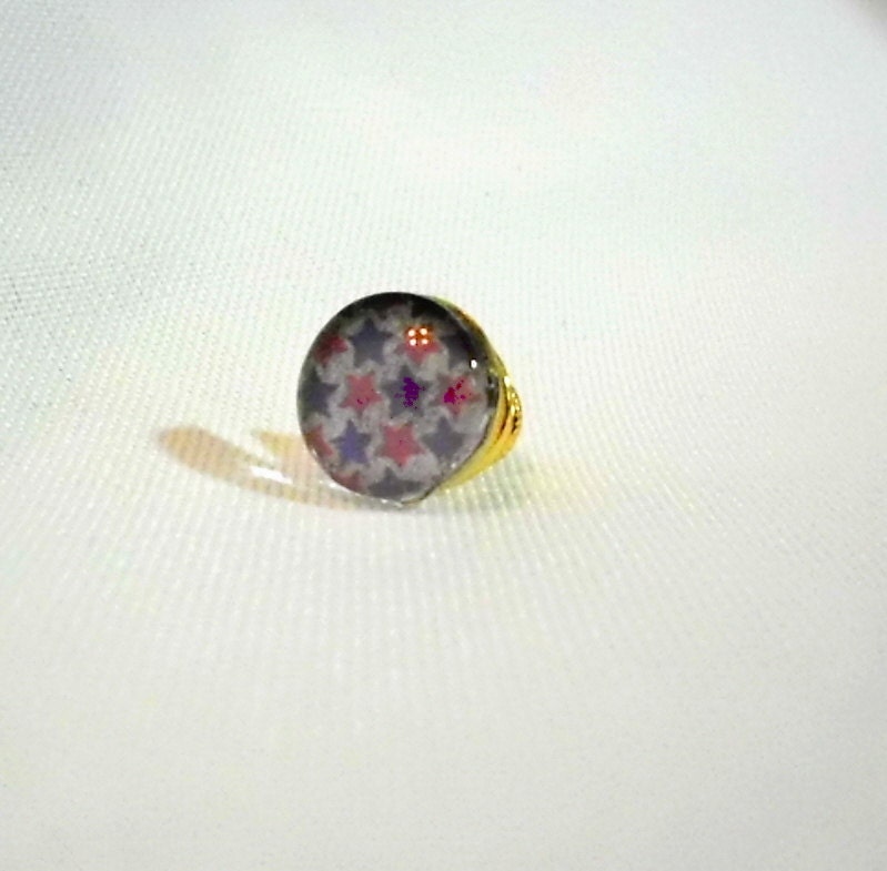 Patriotic Gold Tie Tack