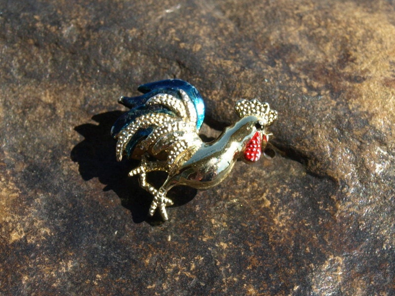Vintage Rooster Brooch Gerrys