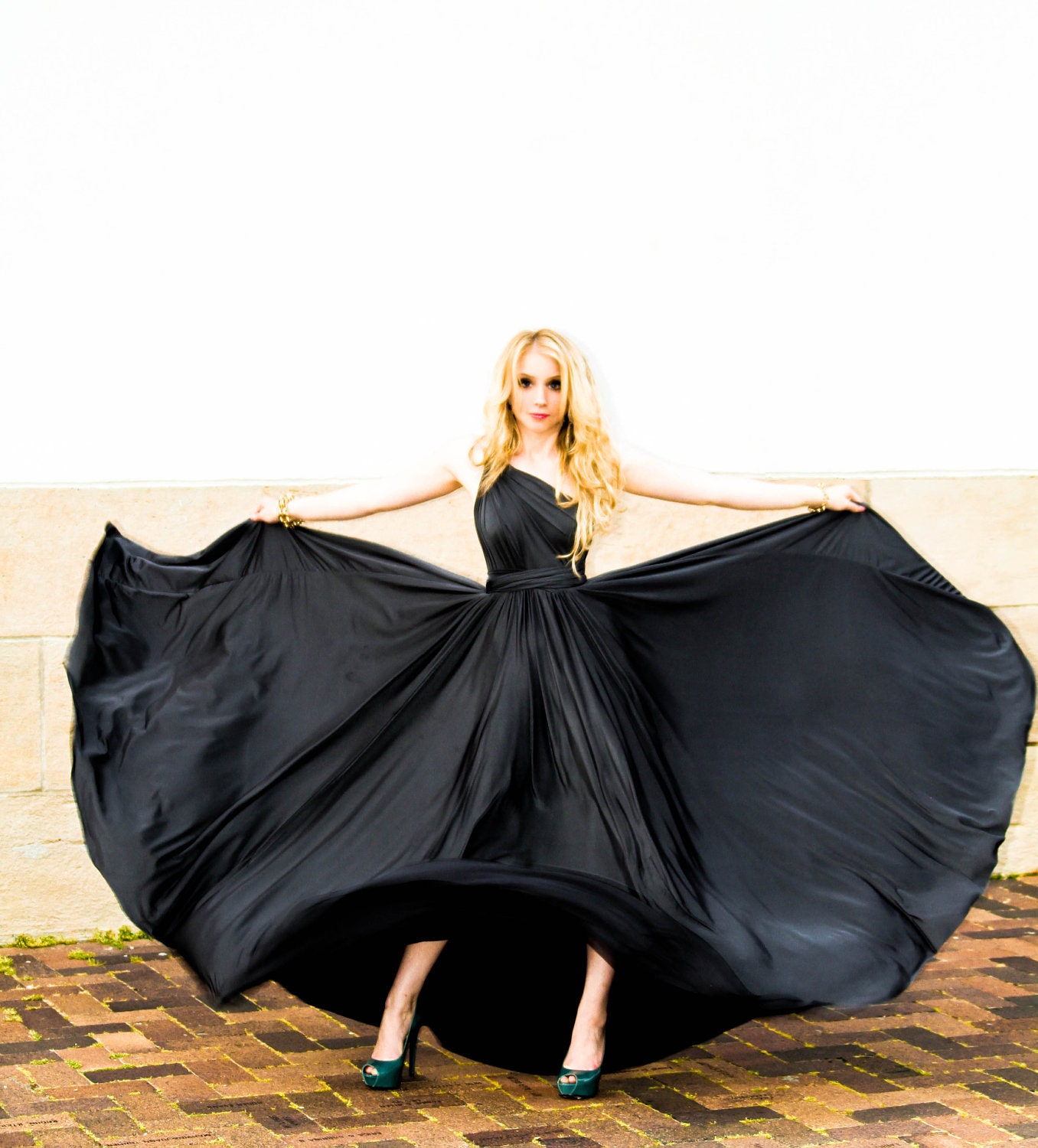 NEW Ballgown "Infinity" Bridesmaid Dress in Gorgeous Satin Jersey - Custom colors, sizes, lengths